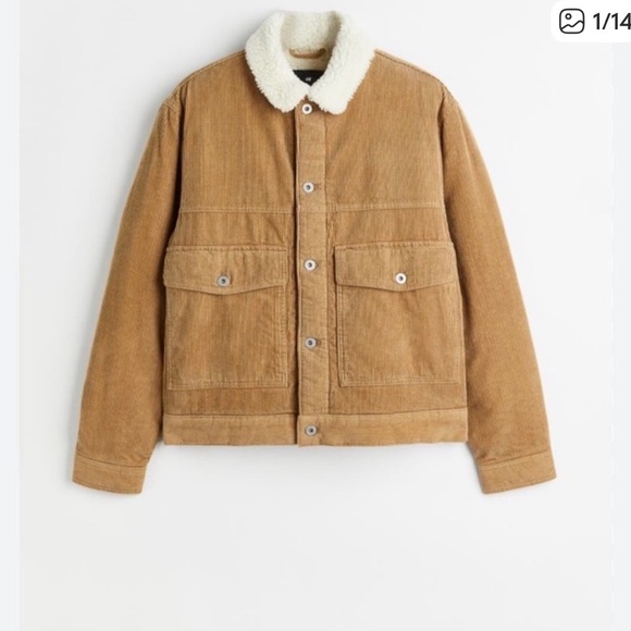 H&M Jackets & Blazers - H&M Sherpa Corduroy Trucker Jacket